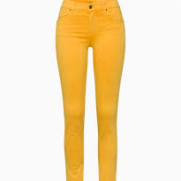 Joe's High-Rise Skinny Ankle Jeans Yellow 28